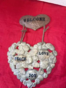 Hanging Rock Look Welcome Sign Door Sign Welcome Decor- Estate Find - Picture 1 of 7