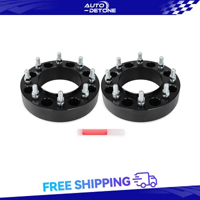 2" 8x200 14x1.5 (2) Wheel Spacers For Ford F-350 Super Duty 2005 2006 2007-2024 - Image 1 of 4