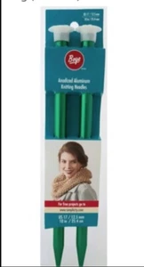 Boye Knitting Needles Sz 17 Single Point Aluminum - 10" NEW NIP - Picture 1 of 1