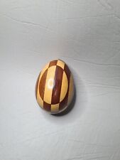 Vintage Handmade Darning Egg - Inlaid Timber