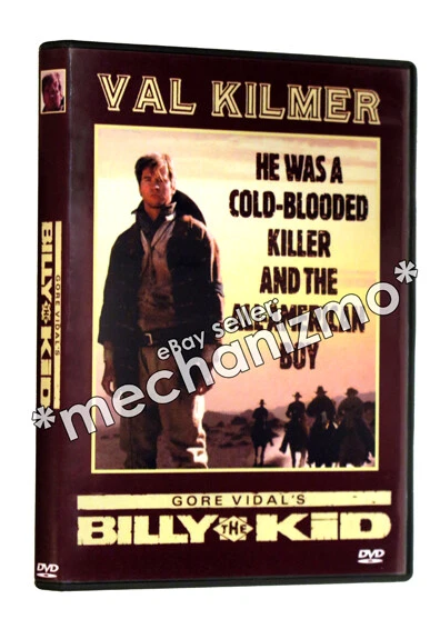 Gore Vidal's BILLY THE KID (1989) DVD MOD Val Kilmer Rene Auberjonois REG 1 RARE - Image 1 of 1