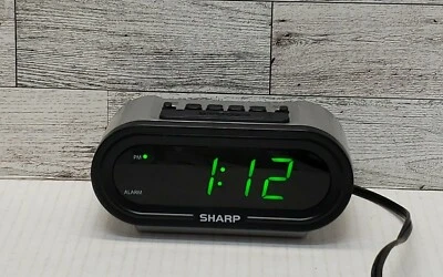 Sharp Digital Alarm Clock AccuSet Automatic Set, .9in LED Display, SPC476 - Image 1 of 4