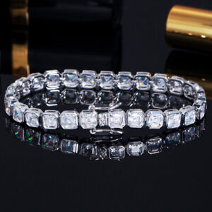Wedding Drop Jewelry Genuine White Fire Topaz Gems Women Silver Charm Bracelets