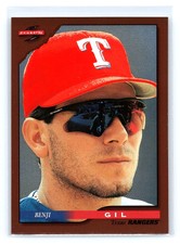 1996 Score Dugout Collection Benji Gil Texas Rangers #92 OF 110