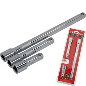 Neilsen 3pc 1/2" Drive Socket Extension Bar Set 75mm 150mm 250mm Extra Long - Picture 1 of 3