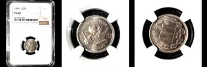 1881 3C NGC-PR67 POP 60 & MINTAGE 3575 PQ THREE CENT NICKEL - Picture 1 of 1