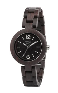 Orologio WeWOOD Mimosa Nero Legno Nero Legno Nero Da Donna Analogico Quarzo Legno Rotondo - Foto 1 di 5