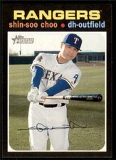 2020 Topps Heritage Base #336 Shin-Soo Choo - Texas Rangers