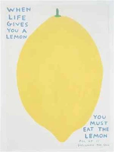 DAVID SHRIGLEY "When Life Gives You a Lemon" ORIGINAL LITHOGRAPH excellent cond. - Picture 1 of 2
