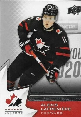 2020 Upper Deck Team Canada Juniors Alexis Lafreniere Card #73 - Image 1 of 2