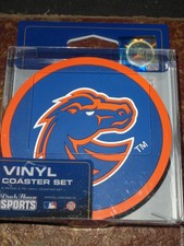 1 - 4 Pack Vinyl Drink Coasters - Boise State Broncos