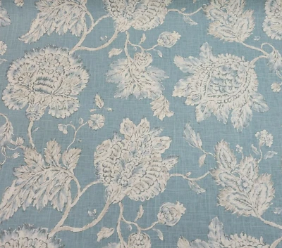 Timeless Jacobean in Cloud 54" Wide P Kaufmann 55% Linen / 45% Rayon Floral - Image 1 of 2