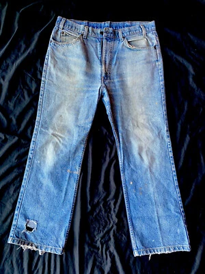 Vintage 1970s Levis 517 Jeans Orange Tab 34x28 - Image 1 of 4