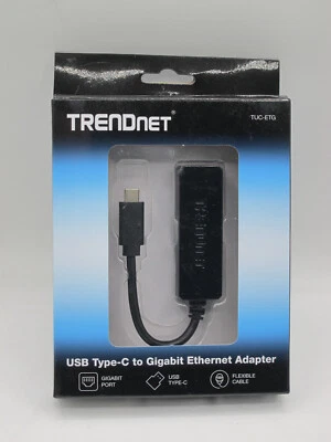 TRENDnet TUC-ETG USB-C Type-C to Gigabit Ethernet Adapter - NEW IN PACKAGE - Image 1 of 4