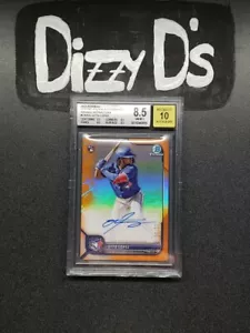 2022 Bowman Chrome #CRA-OL Otto Lopez Auto Orange /25 Rc Beckett 9.5 Gem Mint - Picture 1 of 2