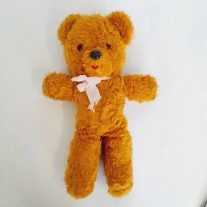 Vintage Musical Teddy Bear Wind Up Cuddly Toy Preloved Brahm's Lullaby WORKING - Picture 1 of 5