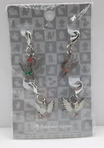 Pokemon Center Pidove Tranquill Unfezant 1" Metal Llavero Dije Set Pokedex - Imagen 1 de 1