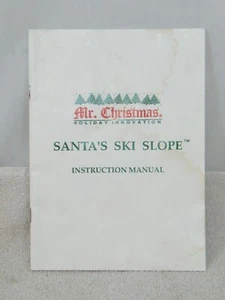 MR CHRISTMAS SANTA'S SKI SLOPE INSTRUCTION MANUAL - Picture 1 of 4