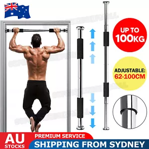 Chin Up Pull Up Bar Door Gym Doorway Exercise Workout Home Fitness Equipment NEW - Picture 1 of 9