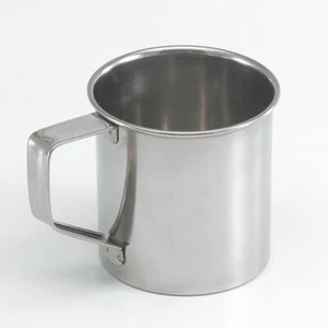 Stainless steel mug ø 8 cm height 8 cm drinking mug cup coffee mug stainless steel mug - Picture 1 of 2