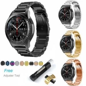 Stainless Steel Watch Band +Tool For Samsung Galaxy Watch 4 5 6 46MM 42 3 41/45 - Picture 1 of 18