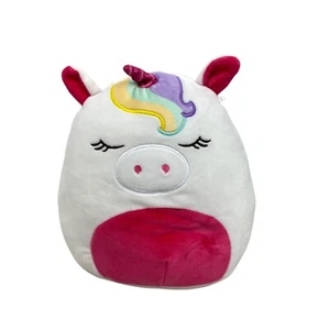 SQUISHMALLOWS 8" MICKEY the White & Pink Unicorn w/Sleepy Eyes Plush Toy Stuffed - Picture 1 of 6