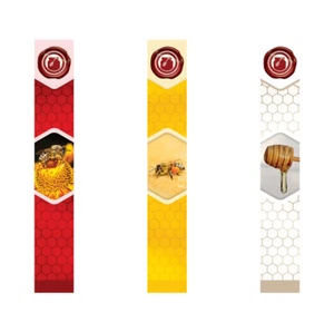 Gewährverschluss für Honiggläser gerade (100x) Siegeletiketten Imkerei Gläser - Bild 1 von 4