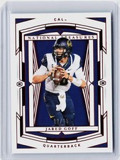 2020 Panini National Treasures Collegiate Jared Goff Red #'d /25 - #21 - Cal