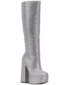 JESSICA SIMPSON JS-SINALLA Boots Silver New - Picture 1 of 5