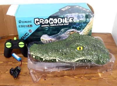 JJRC MX-0030 Simulation Crocodile Head 2.4G RC Boat Electric Toys - Image 1 of 4