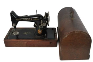 Singer Nähmaschine viktorianischer Holzsockel B.U.7-A, Motor Nr. 4337918 Vintage - Bild 1 von 11