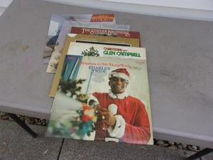 6 Christmas Country Vinyl Lot LP Charley Pride Oak Ridge Boys Emmylou Cambell - Picture 1 of 12