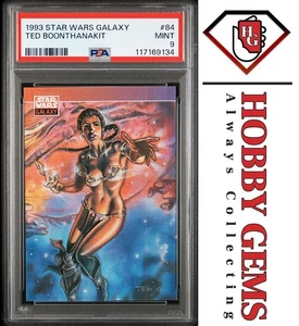 Princess Leia Slave PSA 9 1993 Topps Star Wars Galaxy Ted Boonthenakit #84 C1 - Bild 1 von 2