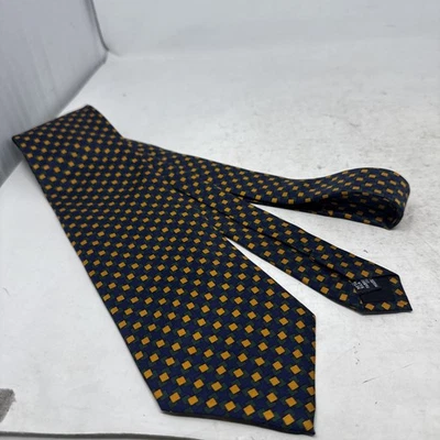 Corbata de seda para hombre Longchamp Paris amarilla/azul/verde - 106 Foto 1 de 4