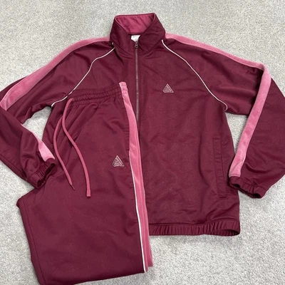 Nike Giannis трек куртка брюки большой красный розовый бархат полоски полный молнии баскетбол - Изображение 1 из 4