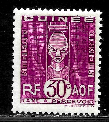 SELLOS POSTALES DE GUINEA CHICK GIRL-ANTIGUA COMO NUEVA 30 CENTAVOS, EMISIÓN 1938 X6615 Foto 1 de 2