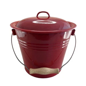 Falcon Enamel Bucket w Handle - Red with Lid - 5L - Bild 1 von 1