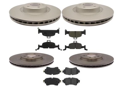Rotores de freno de disco y pastillas de freno de disco de cerámica F&R Premium para Audi Q5 2018-2024 Foto 1 de 4