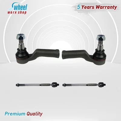 Extremo de barra de amarre interior exterior 4 piezas para Volvo XC70 2008 2009 2010 2011 2012 2013 2014 Foto 1 de 4