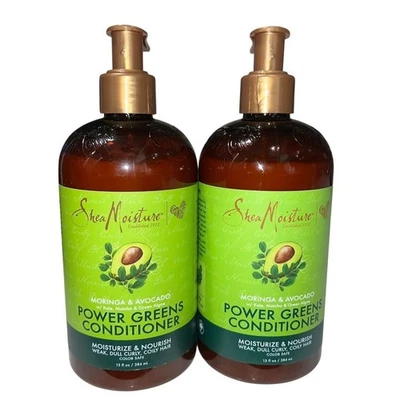 SheaMoisture Moringa & Avocado Power Greens Conditioner – Set of 2 (13 fl oz Eac - Image 1 of 2