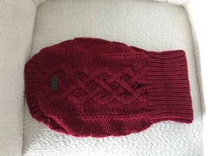 UGG Mimi Sweater Hoodie for Dogs NWOT Size Medium Deep Red Knit - Picture 1 of 4