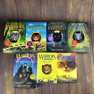 WARRIORS Erin Hunter LOT x 7 Dawn of the Clans 1-4 HCDJ 1st Ed. Enter The Clans+ - Picture 1 of 9