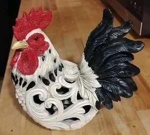 Lámpara de mesa gallo vintage de resina  - Imagen 1 de 5