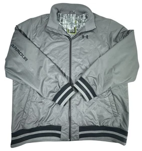 Under Armour Herren 2XL Tall grau gesteppte Bomberjacke grau Reißverschluss Storm ColdGear - Bild 1 von 24