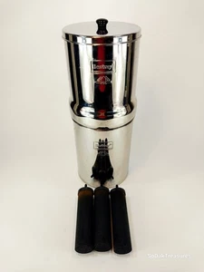 Royal Berkey Water Filter System 3.25 Gallon Stainless Steel 3 Filters No Spigot - Picture 1 of 7