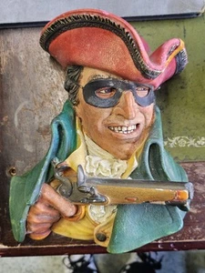 Bossons Highwayman 1965 Chalk Head Wall Hanging - Picture 1 of 6