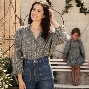 Seltenes Dôen O'Keefe Top in Blau Prancing Fawn XS - Bild 1 von 13