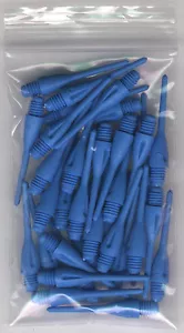 33 PACIFIC BLAU gebimmte weiche Spitzenpunkte: 1,25 Zoll. Länge: für Soft Tip Darters - Bild 1 von 4