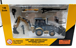 CAT 420E Center Pivot Backhoe Loader Diecast 1:50 Scale NORSCOT 55143 with Tools