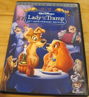 Disney DVD movie (Platinum Edition): Lady and the Tramp Disney Family Kids G - Image 1 of 4
